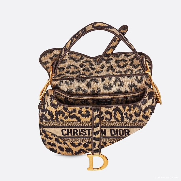 Cheap Canvas Saddle Christian Bag Mizza Beige Dior Motif 0728 Luxury